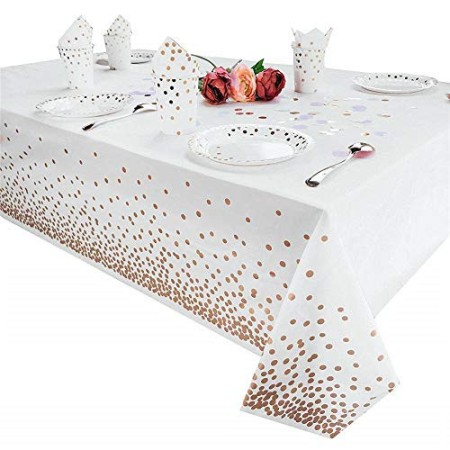 Tukcherry Tovaglie da Cucina rettangolari in plastica per Feste di  Compleanno Laurea Feste di Matrimonio 54