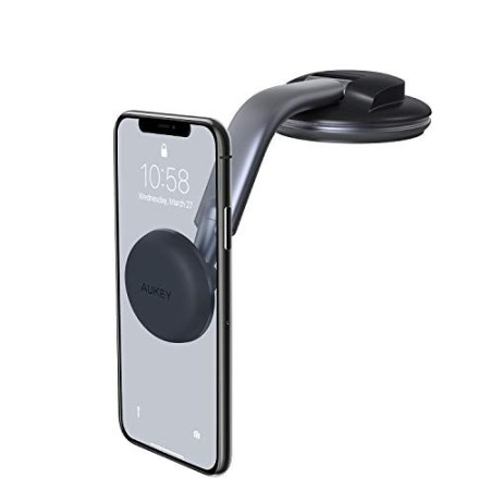 AUKEY Porta Cellulare Auto Magnetico 360 Gradi di Rotazione Cruscotto  Supporto Smartphone Auto Universale per iPhone